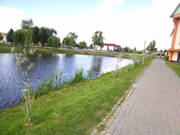 В городском сквере Ельска ведутся работы по благоустройству парковой зоны.
